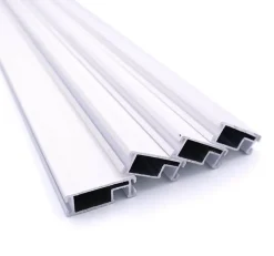 Lot 4 Profils Moustiquaire Cadre recoupable - Longueur 200cm - Alu Blanc