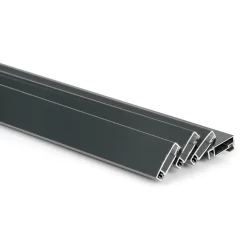 Lot 4 Profils Moustiquaire Cadre recoupable - Longueur 100cm - Alu Gris Anthracite