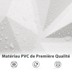 Lot de 100 Panneau Mural Decoratif en Diamant , Panneaux Muraux 3D en PVC, Facile à Découper, Imperméable, Résistant à Chaleur