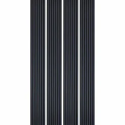 Lot de 4 Panneaux tasseaux bois 250 x 30 x 1,9 cm - bleu nuit/feutrine noir - 3m²