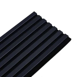 Lot de 4 Panneaux tasseaux bois 250 x 30 x 1,9 cm - bleu nuit/feutrine noir - 3m²
