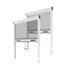 Lot Stores Moustiquaire ALU recoupable - x2 - L100 x H160cm - Blanc
