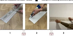20m² - 120 pièces de panneaux polystyrène, panneaux de plafond, panneaux muraux, décors, imitation pour plafonds - P05