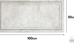 6m2 12 pièces Panneau mural 3D XPS polystyrène 100x50 cm Noir or effet béton, style cadre mural & plafond classique 120XL
