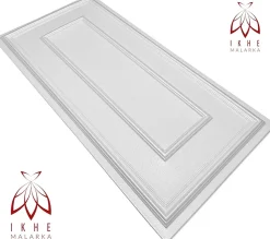 6m2 12 pièces panneaux 3D en polystyrène Styrofoam XPS, panneaux de plafond & muraux 3D, décors, 100x50cm épaisseur 3mm Rahmen Wh