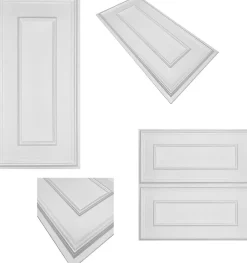 6m2 12 pièces panneaux 3D en polystyrène Styrofoam XPS, panneaux de plafond & muraux 3D, décors, 100x50cm épaisseur 3mm Rahmen Wh