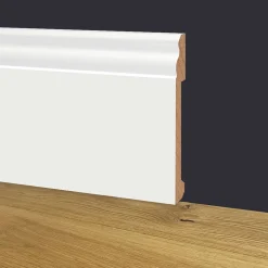100ml de Plinthe DUCALE en EqualWood HI-TEC POLYMERS 170x14x2000mm - BLANC