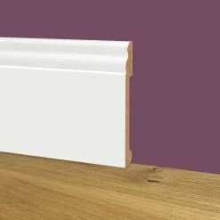 100ml de Plinthe DUCALE en EqualWood HI-TEC POLYMERS 170x14x2000mm - BLANC