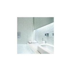 Mosaïque pâte de verre UNICOLOR HEXAGONE 2.6x2.2cm couleur : 329 Satiné boite de 2 m2