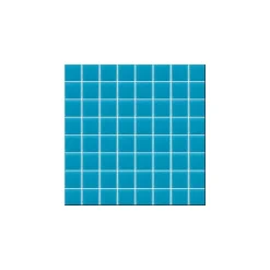 Mosaïque Pâte de verre UNICOLOR PISCINE CARRÉ couleur : Saja Anti-dérapant Classe 3 boite de 1.54 m2