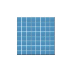 Mosaïque Pâte de verre UNICOLOR PISCINE CARRÉ couleur : Deva Anti-dérapant Classe 3 boite de 1.54 m2