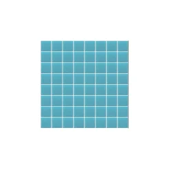 Mosaïque Pâte de verre UNICOLOR PISCINE CARRÉ couleur : Nansa Brillant / Poli boite de 1.54 m2
