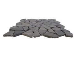 Mosaïque sol et mur en marbre gris - pack de 1m² (dalles de 30x30 cm) - MOLI