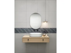 Mosaïque sol et mur en marbre gris - pack de 1m² (dalles de 30x30 cm) - MOLI