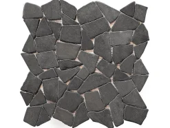 Mosaïque sol et mur en marbre gris - pack de 1m² (dalles de 30x30 cm) - MOLI