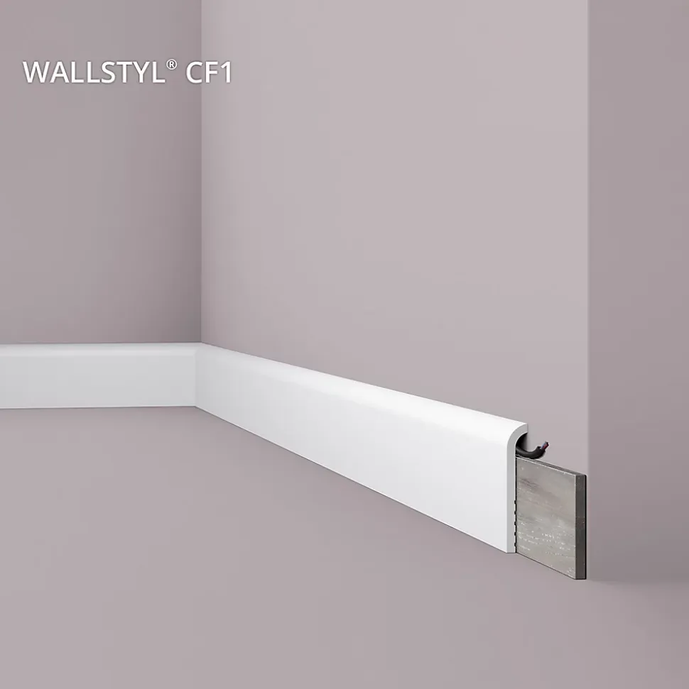 Moulure couvrante NMC WALLSTYL CF1 Moulure décorative Plinthe Moulure décorative