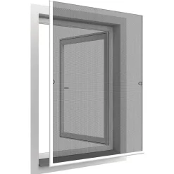 Moustiquaire cadre aluminium sans perçage 120x140 cm Basic