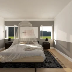 Moustiquaire ciel de lit blanc Kocoon 84 x 270 x 1280 cm