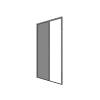 Moustiquaire plissée pour porte et porte-fenêtre H230 cm x L140 cm coloris gris