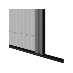 Moustiquaire plissée pour porte et porte-fenêtre H230 cm x L140 cm coloris gris