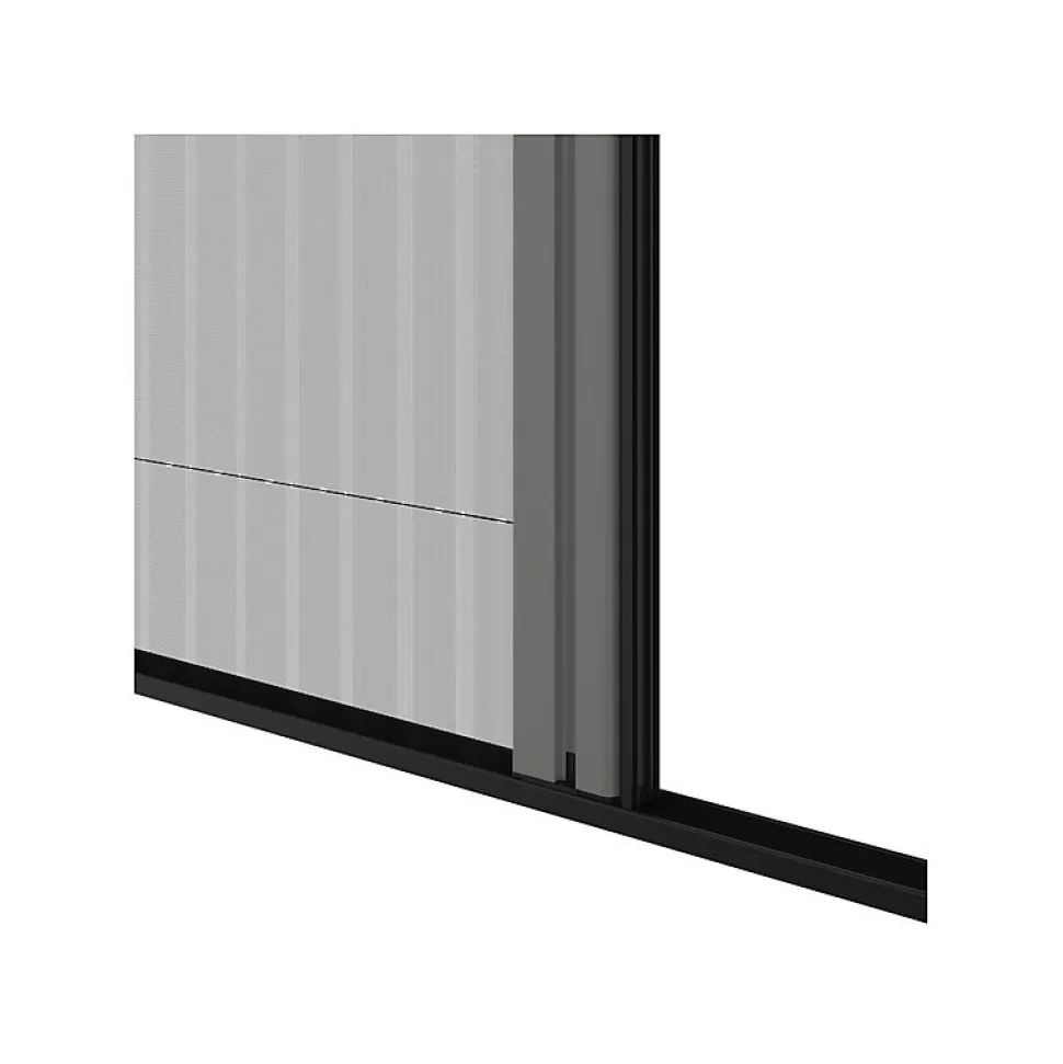 Moustiquaire plissée pour porte et porte-fenêtre H230 cm x L140 cm coloris gris