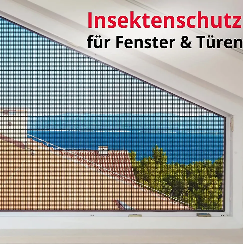 Moustiquaire Pour fenêtre et porte Ultra résistant Noir Largeur 1,0 m Longueur 15 mètres - Floordirekt
