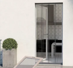 Moustiquaire rideau de porte - L130 x H230cm - Noir