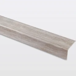 Nez de marche en aluminium décor bois gris GoodHome 35 x 25 x 1800 mm.