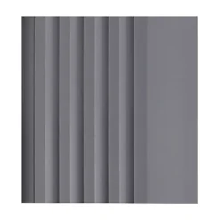 Nez de marche PVC 52x40mm, QUEST, profilé d'escalier RGP, antidérapant, d'escalier-protection, gris foncé, 1.5m