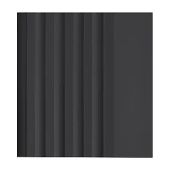 Nez de marche PVC 52x40mm, QUEST, profilé d'escalier RGP, antidérapant, d'escalier-protection, noir, 1.5m