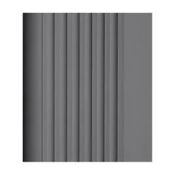 Nez de marche PVC 52x40mm, QUEST, profilé d'escalier RGPT, antidérapant, d'escalier-protection, gris foncé, 1.5m
