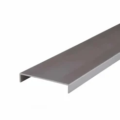 NORDLINGER PRO Lot de 2 Nez de cloison gris 260 cm x 104 mm Aluminium