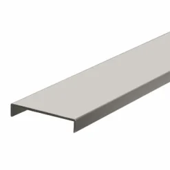 NORDLINGER PRO Lot de 2 Nez de cloison blanc 260 cm x 54 mm Aluminium