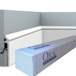 Pack 10 mètres Plinthe de rénovation SX186 avec colle - Orac x Cimaises-et-plus