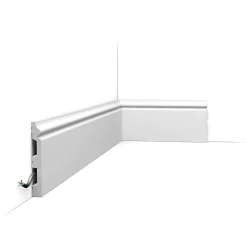 Pack 10 mètres Plinthes SX118 avec colle - Orac x Cimaises-et-plus - 14 x 1,8 x 200cm (h x p x L) - plinthe décorative polymère
