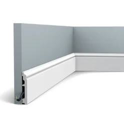 Pack 10 mètres Plinthes SX173 avec colle - Orac x Cimaises-et-plus - 10 x1,6x200cm (h x p x L) - plinthe décorative polymère