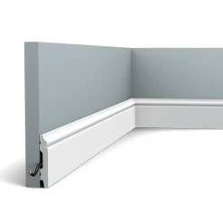 Pack 10 mètres Plinthes SX165 avec colle - Orac x Cimaises-et-plus - 7 x 1,0 x 200cm (h x p x L) - plinthe décorative polymère