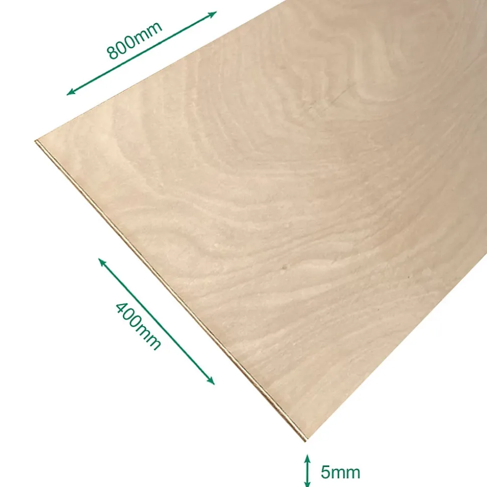 Panneau contreplaqué okoumé twin 800 x 400 x 5 mm