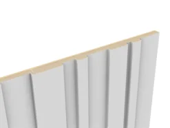 Panneau décoratif fraisé Wallaby blanc L.280x l.60cm Ep. 1,5cm
