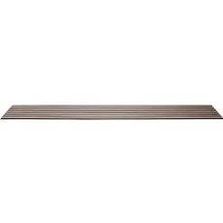 Panneau mural acoustique tasseaux bois 250 x 30 x 1,9 cm - Lamelles chêne clair véritable sur fond noir - 0,75m²