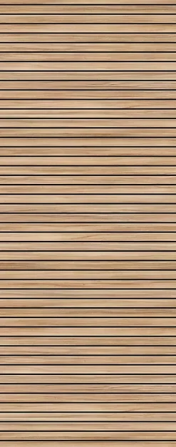 Panneau mural de salle de bains l.100 x H.255 cm, effet tasseaux bois chêne horizontal, Schulte DécoDesign Japandi