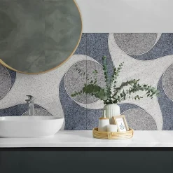 Panneau Mural TV Wallfluent 120x60 cm Motifs Élégants 1 pièce
