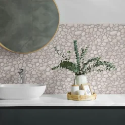 Panneau Mural TV Wallfluent 120x60 cm Texture De Mur En Pierre 1 pièce