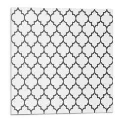 Panneau Mural TV Wallfluent 50x50 cm Motif À Formes Symétriques 4 pièces