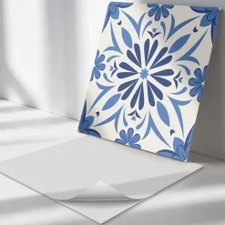 Panneau Mural Wallfluent 50x50 cm Motif Floral En Arrière-Plan 4 pièces