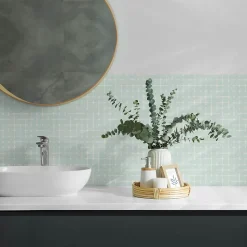 Panneau Mural Wallfluent 100x50 cm Motifs En Mosaïque Géométrique 1 pièce