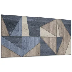 Panneau Mural Wallfluent 100x50 cm Motif À Chevrons 1 pièce