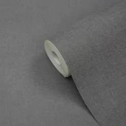 Papier peint vinyle sur intissé GoodHome  Moivre gris anthracite