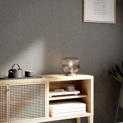 Papier peint vinyle sur intissé GoodHome  Moivre gris anthracite