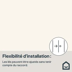 Papier peint vinyle sur intissé GoodHome Aune blanc